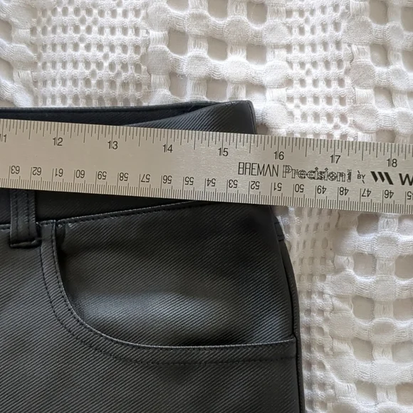 Betabrand Faux Leather Pants Medium Black 31X25 - Picture 8 of 14